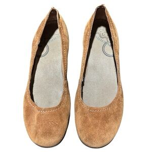 Merrell Avesso Performance Footwear Oak Suede Slip-on Ballet Flats - Size 10